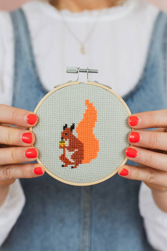 Squirrel Cross Stitch Kit