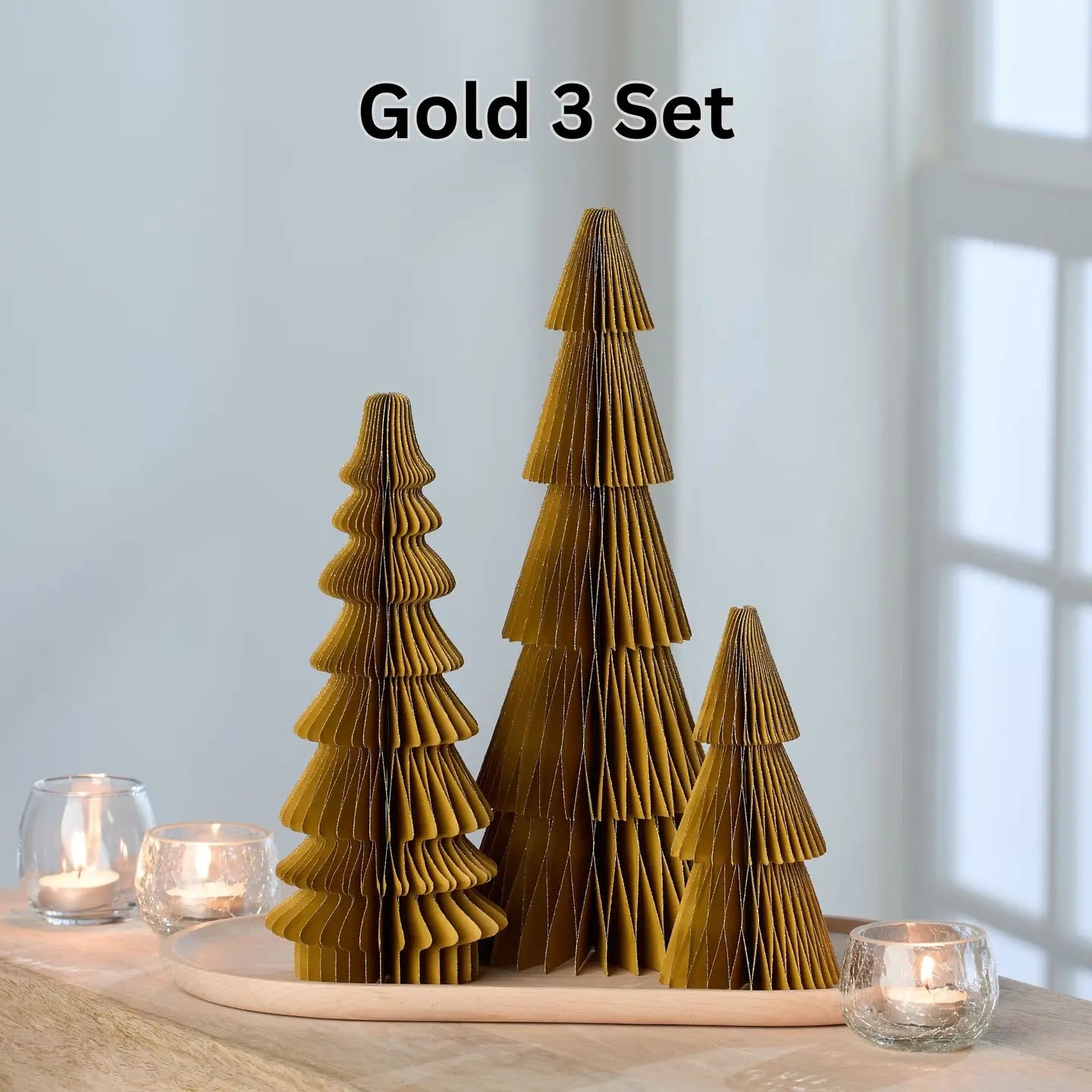 Honeycomb Trees (Set of 3)