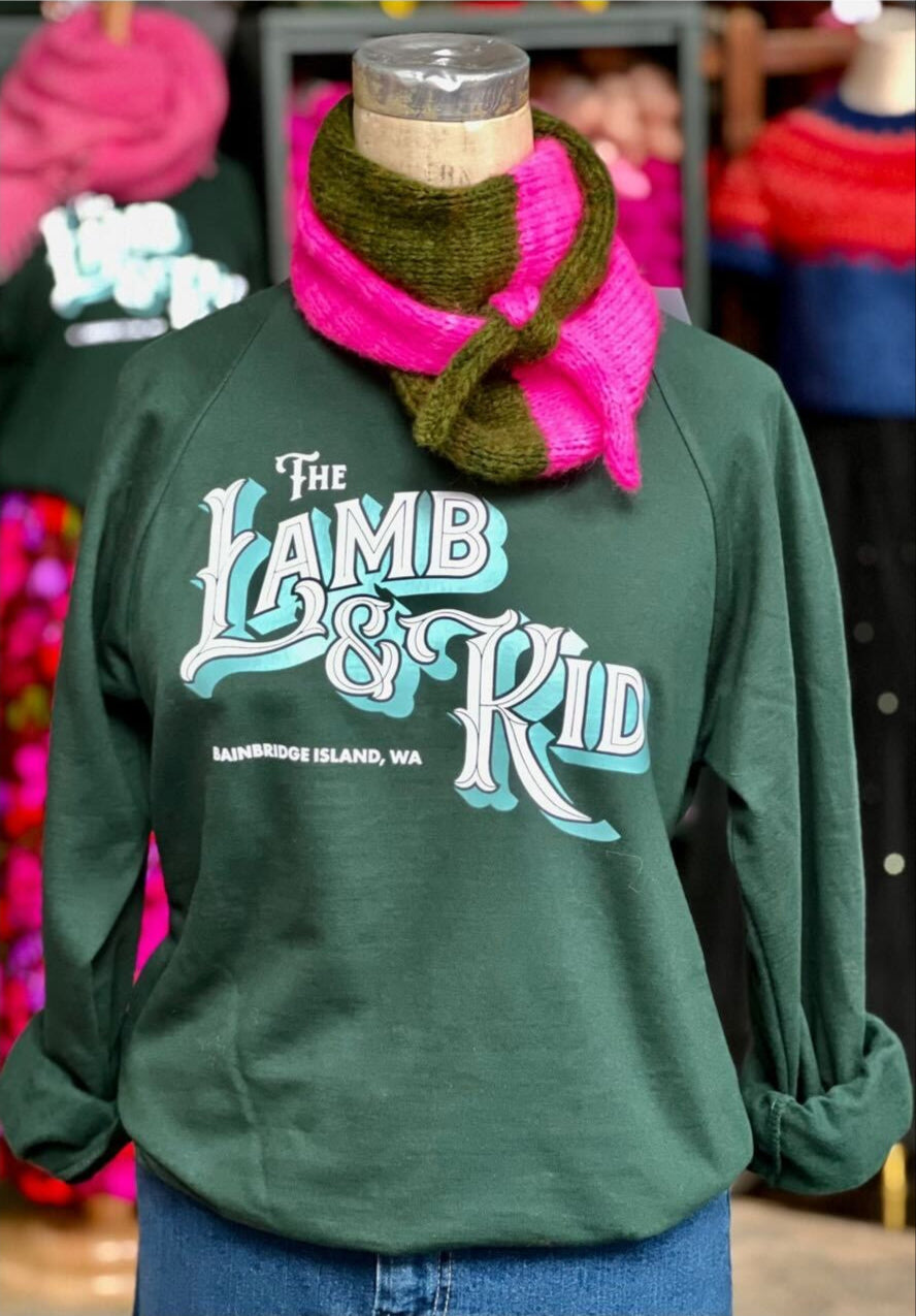 The Lamb & Kid Sweatshirt - Evergreen