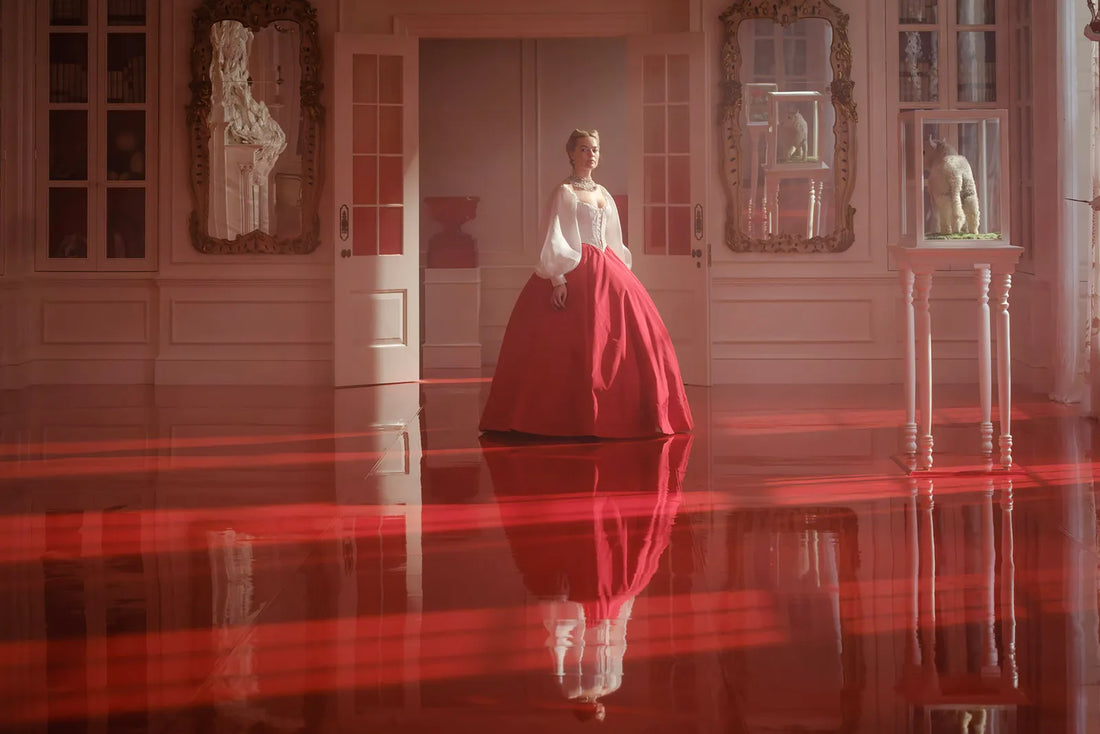Margot Robbie’s Cathy in Wuthering Heights. Photo by Jaap Buitendijk as featured in Vogue