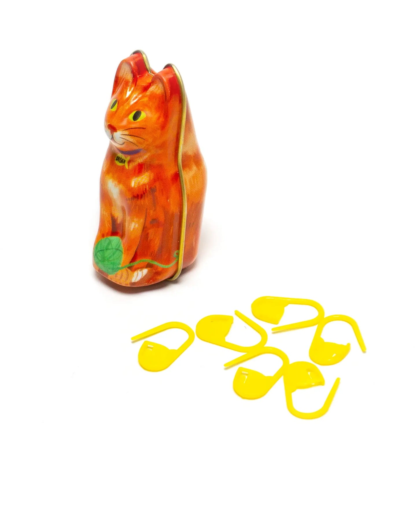 Lata de gato naranja - Marcadores de punto