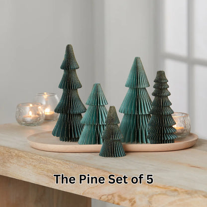 Honeycomb Trees (set of 5)