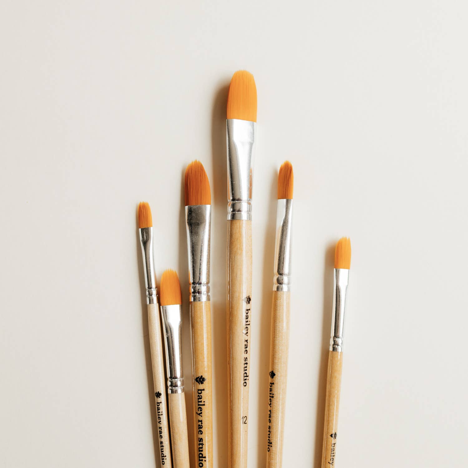 Filbert Watercolor Brush Set
