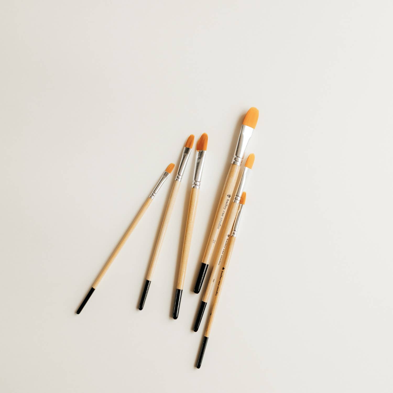 Filbert Watercolor Brush Set