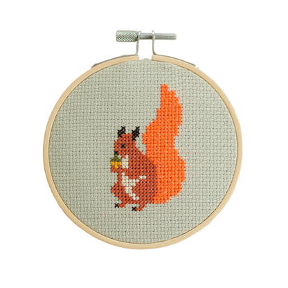 Squirrel Cross Stitch Kit