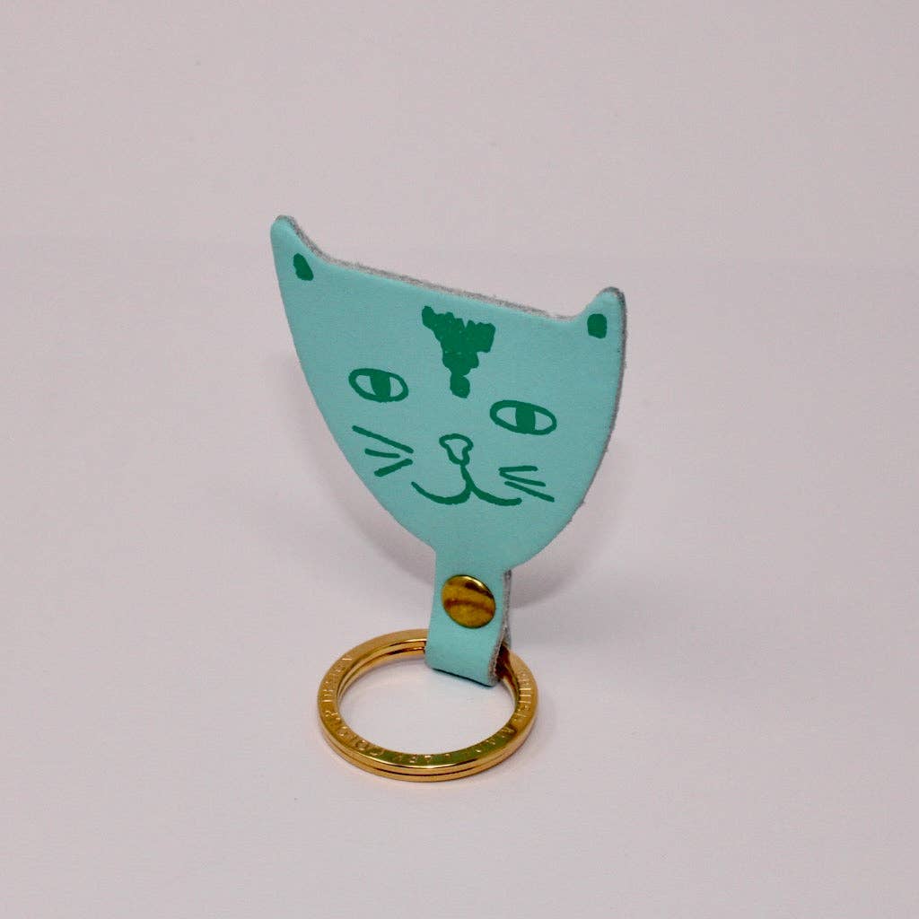 Llavero con cabeza de gato
