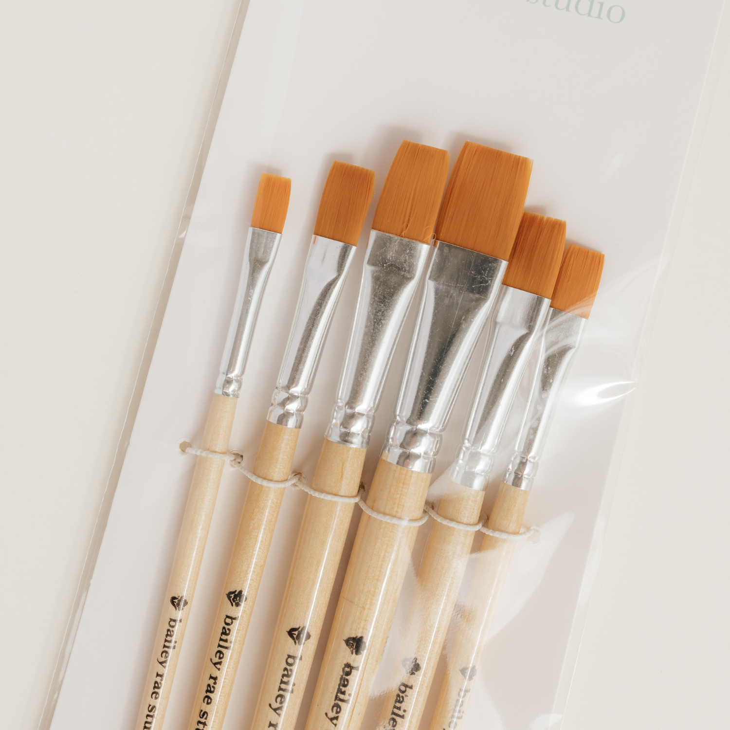 Flat Tip Watercolor Brush Set