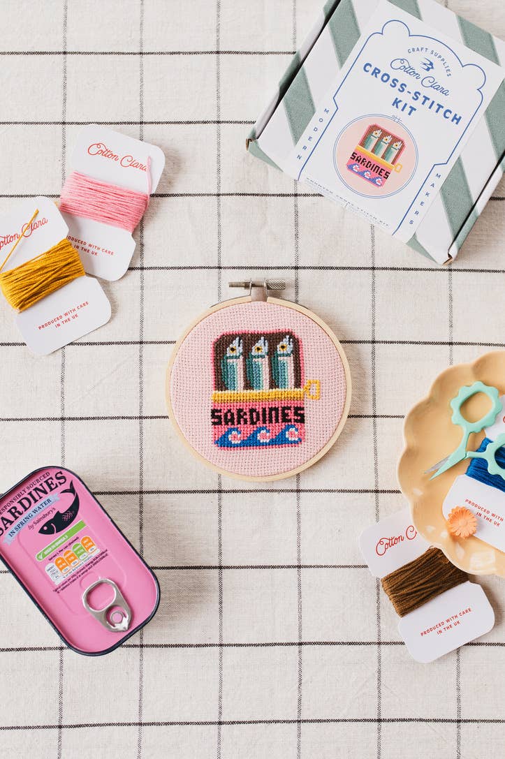 Sardines Cross Stitch Kit