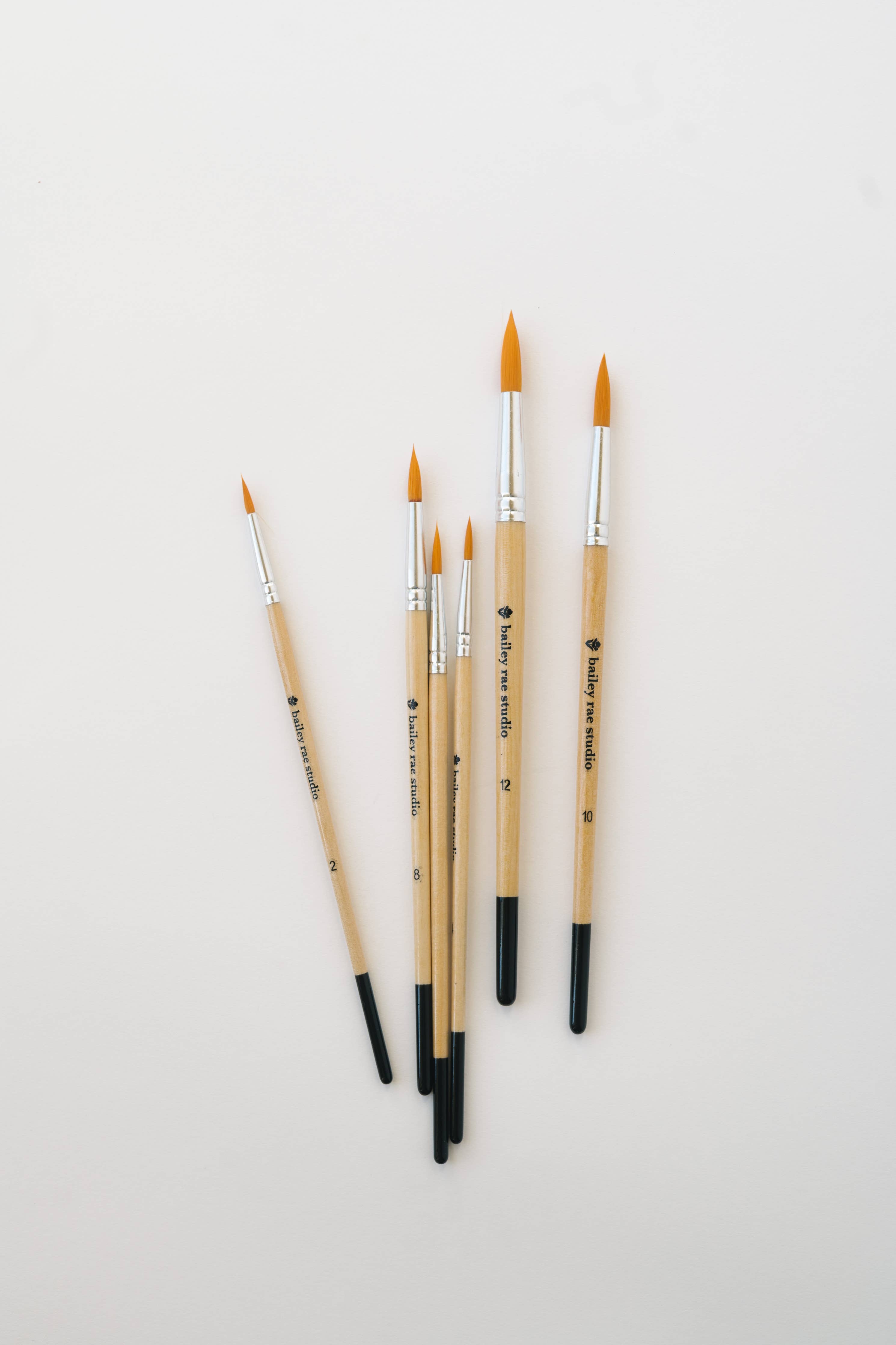 Round Tip Watercolor Brush Set
