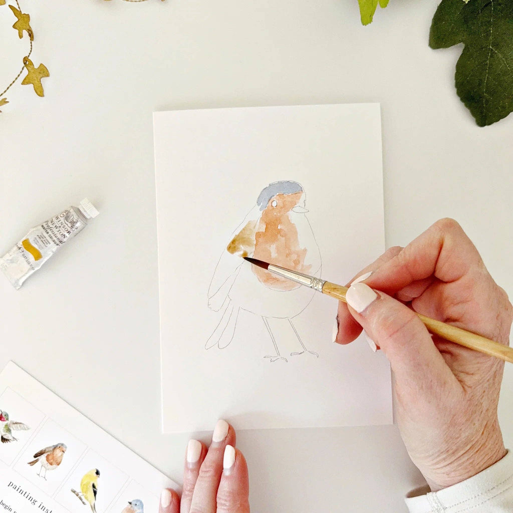 Emily Lex Birds Paintable Watercolor Notecard Set