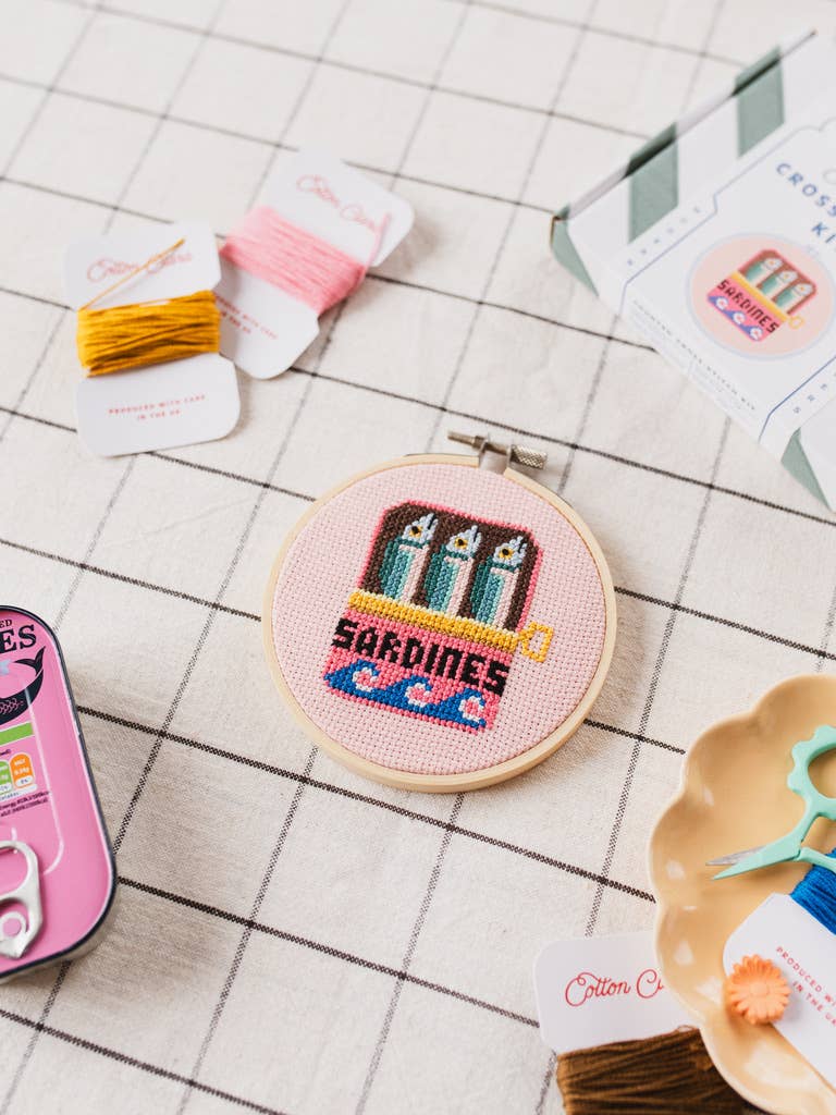 Sardines Cross Stitch Kit