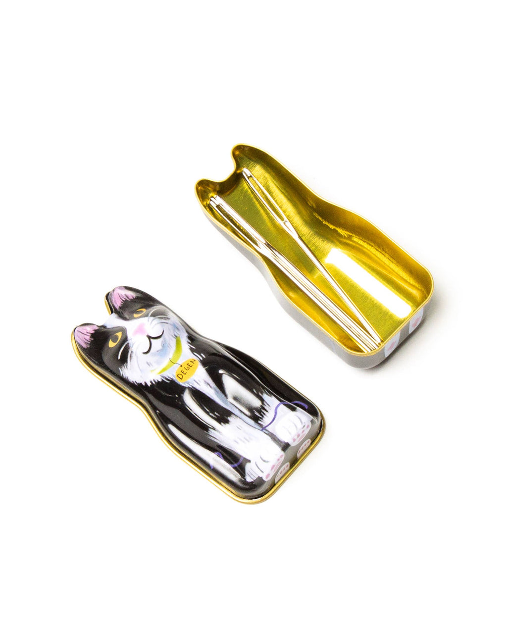 DEGEN Black Cat Tin - Tapestry Needles