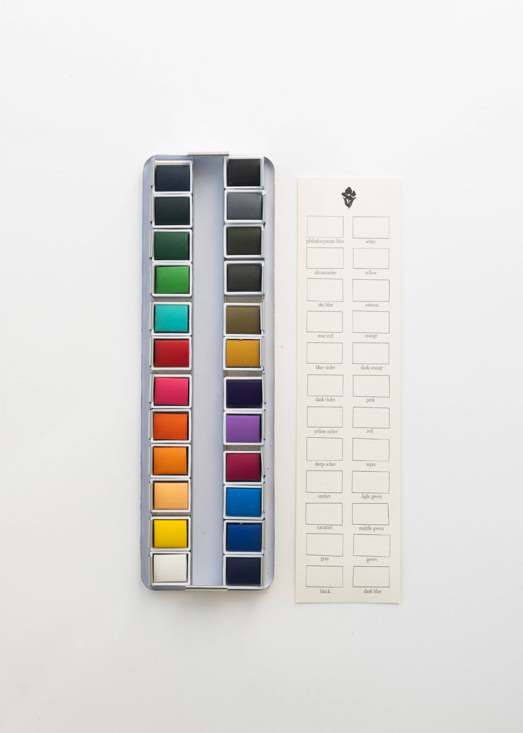24-Color Watercolor Paint Palette
