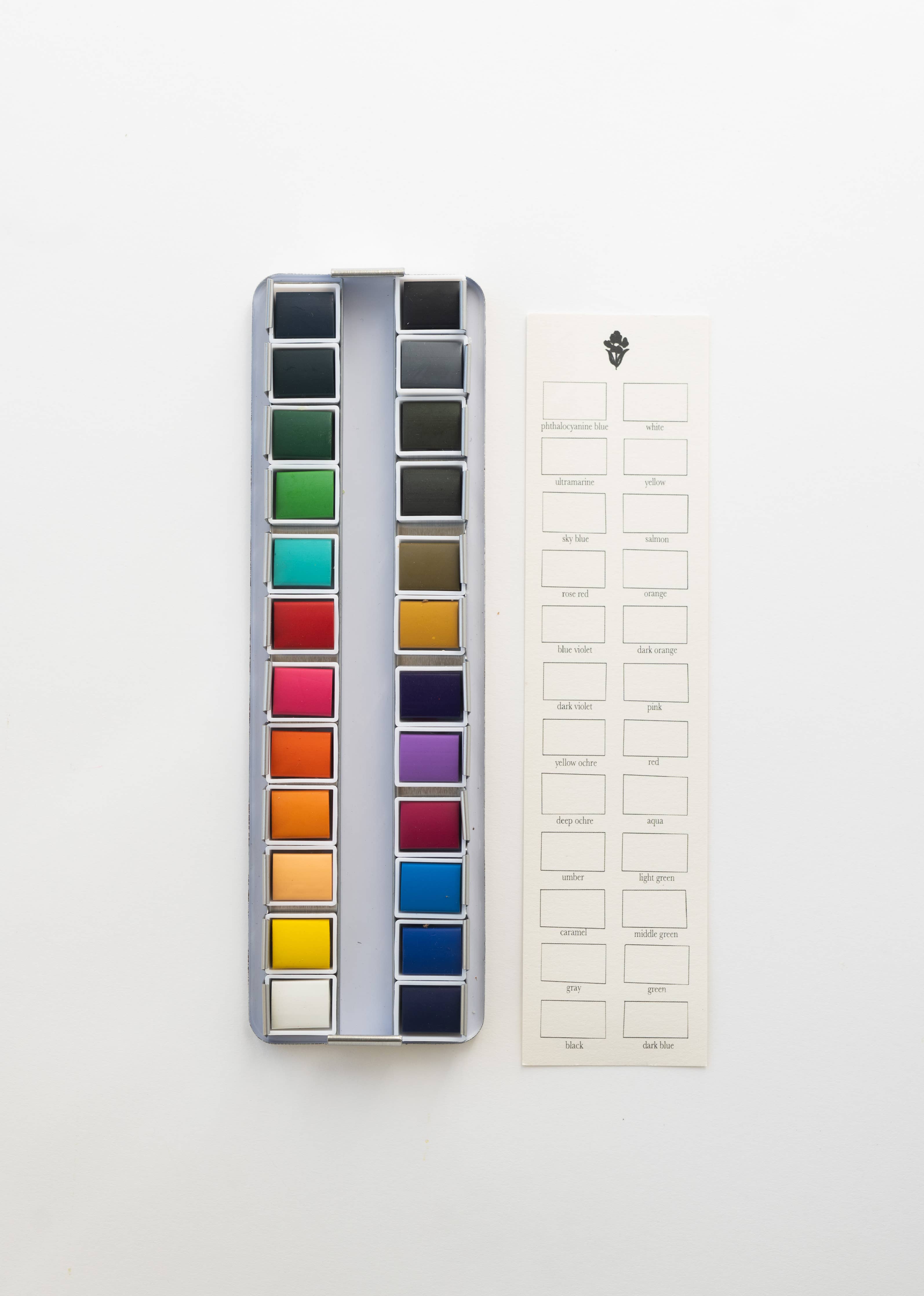 24-Color Watercolor Paint Palette