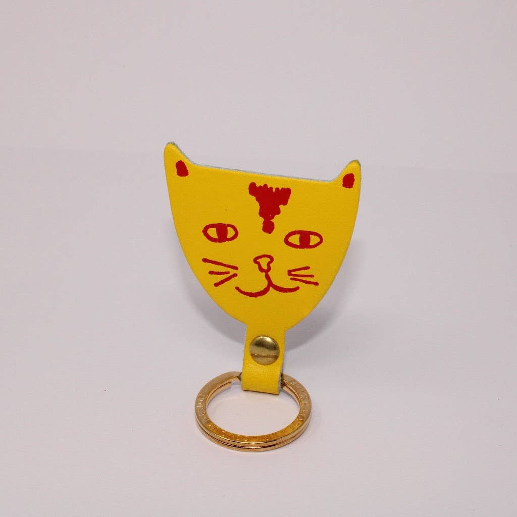 Llavero con cabeza de gato