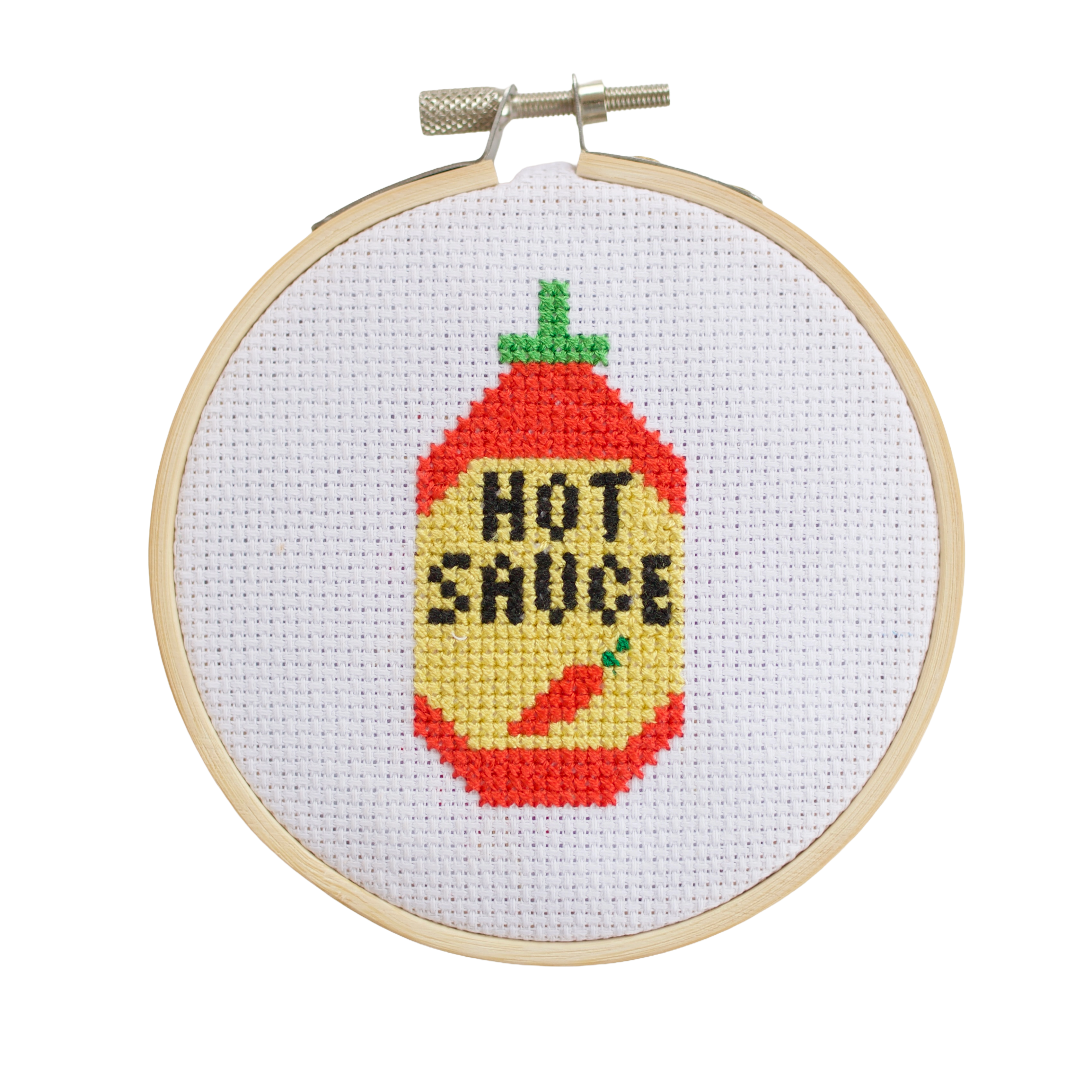 Hot Sauce Cross Stitch Kit
