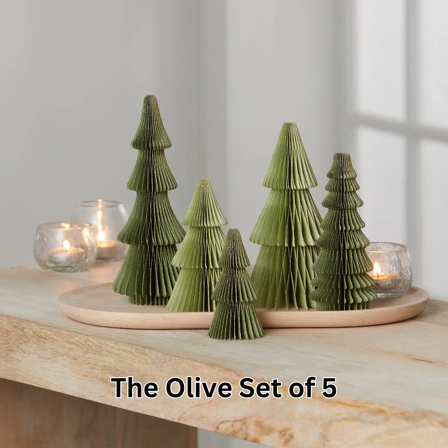 Honeycomb Trees (set of 5)