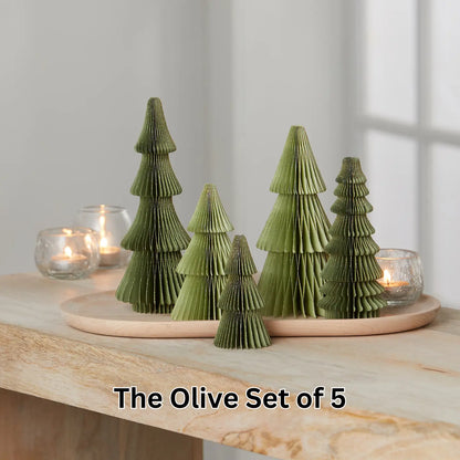 Honeycomb Trees (set of 5)