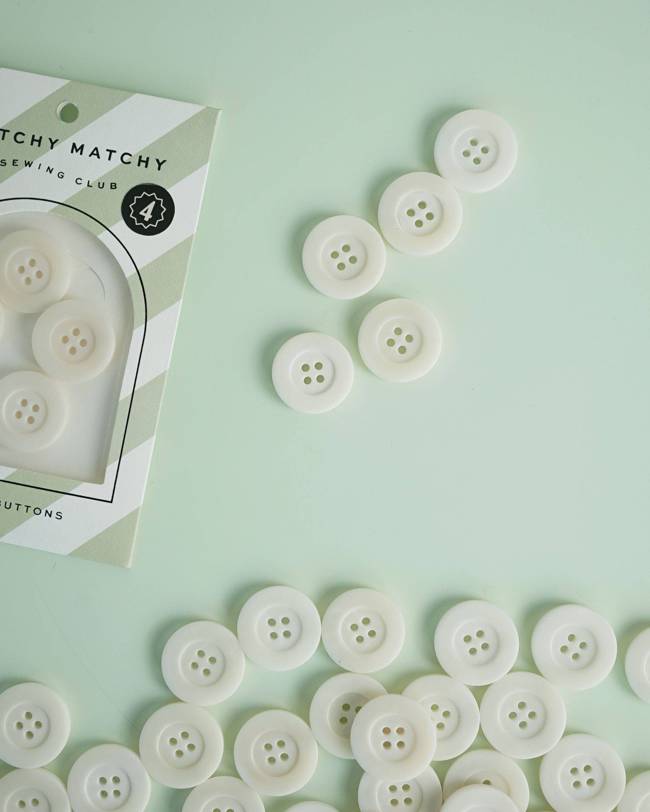 Boutons en corozo "Lait" 1 po