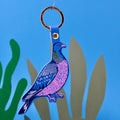 Porte-clés Pigeon biset