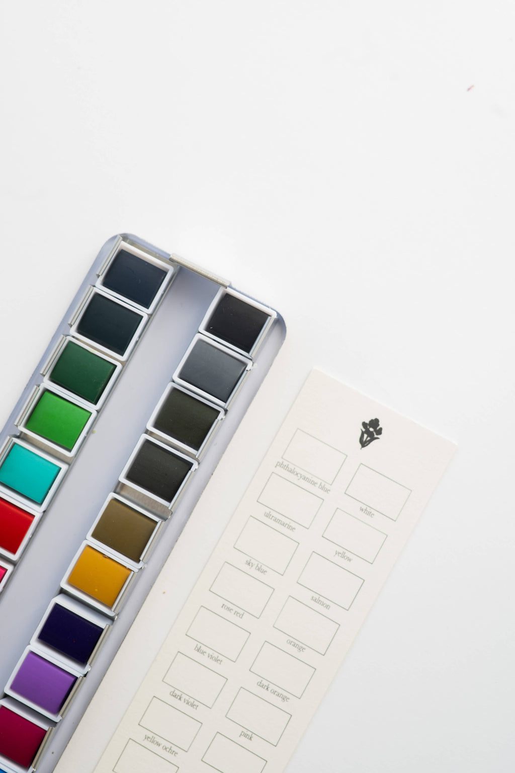 24-Color Watercolor Paint Palette