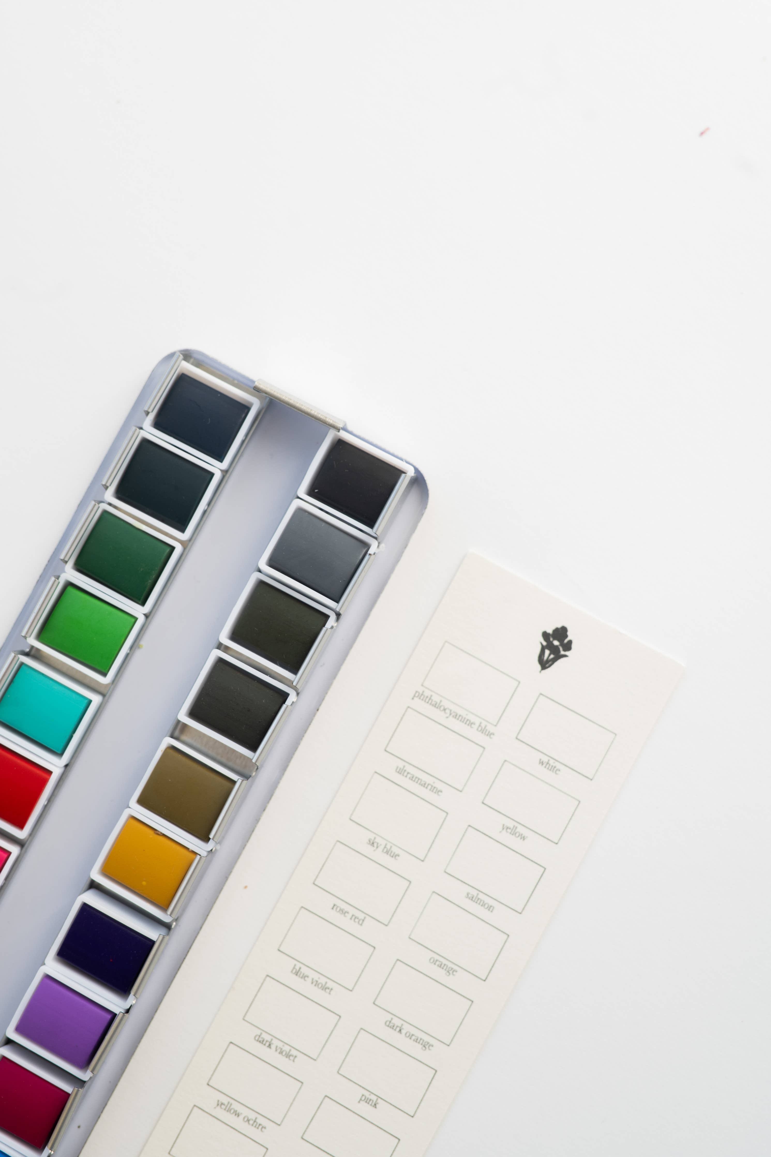 24-Color Watercolor Paint Palette