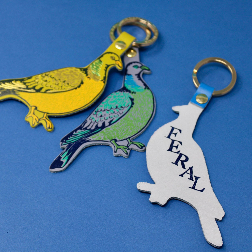 Porte-clés Pigeon biset