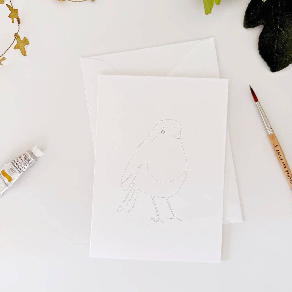 Emily Lex Birds Paintable Watercolor Notecard Set