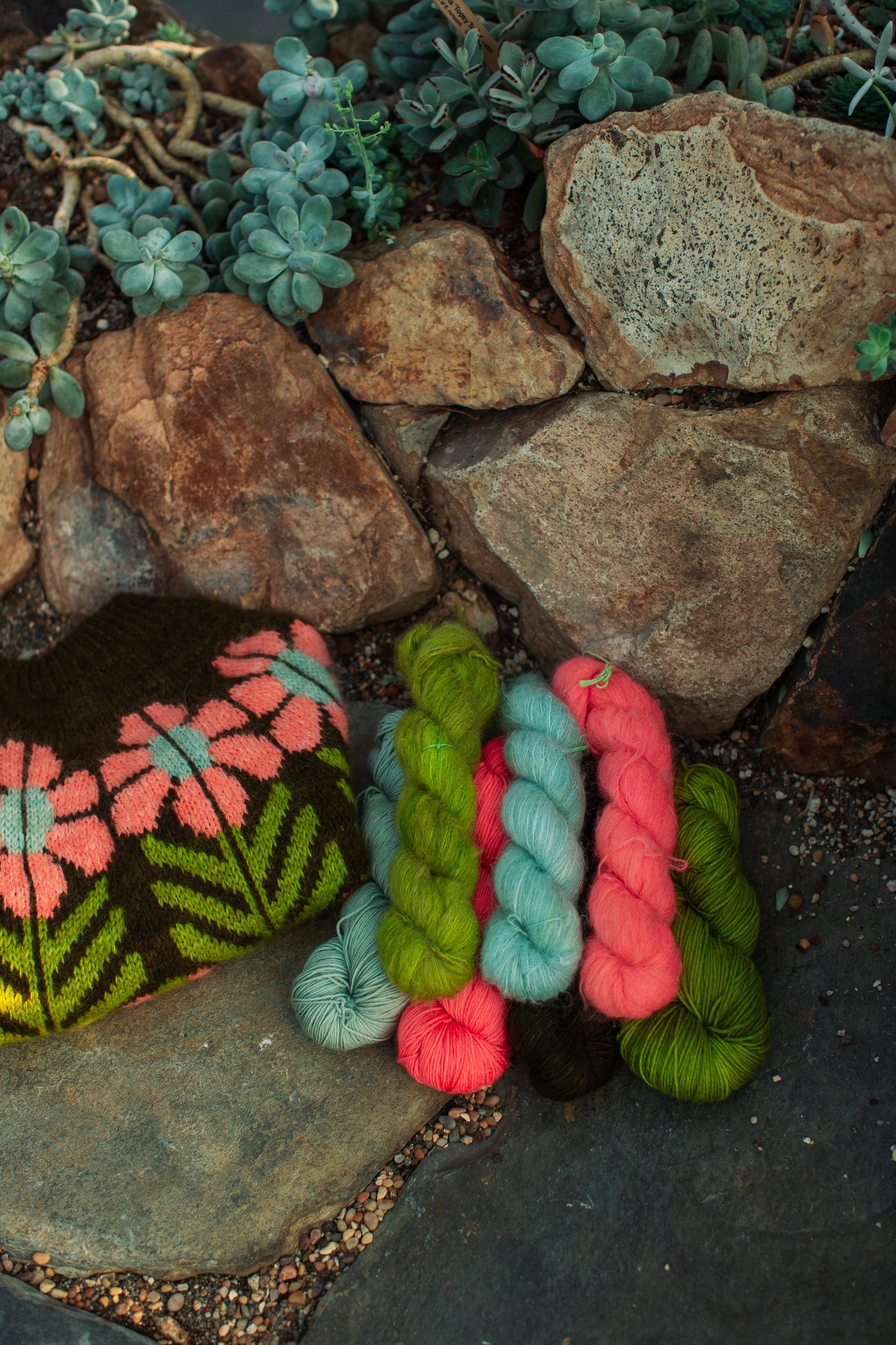 Harvest Flower Sweater Kits - Trio DK