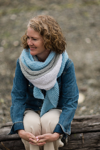 Colorblock A Plenty Shawl Pattern