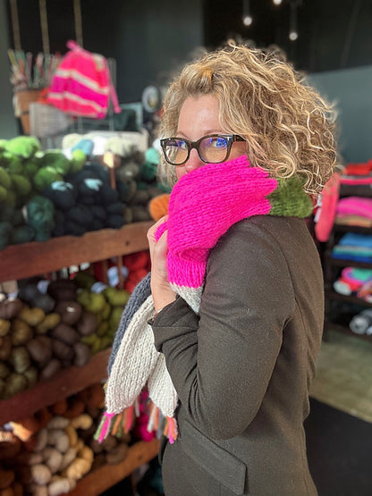 Colorblock Party Scarf Pattern