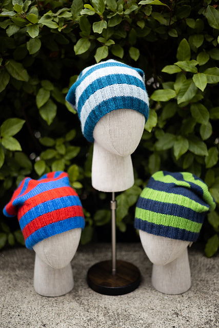 Hey Kid! Simple Striped Beanie Pattern