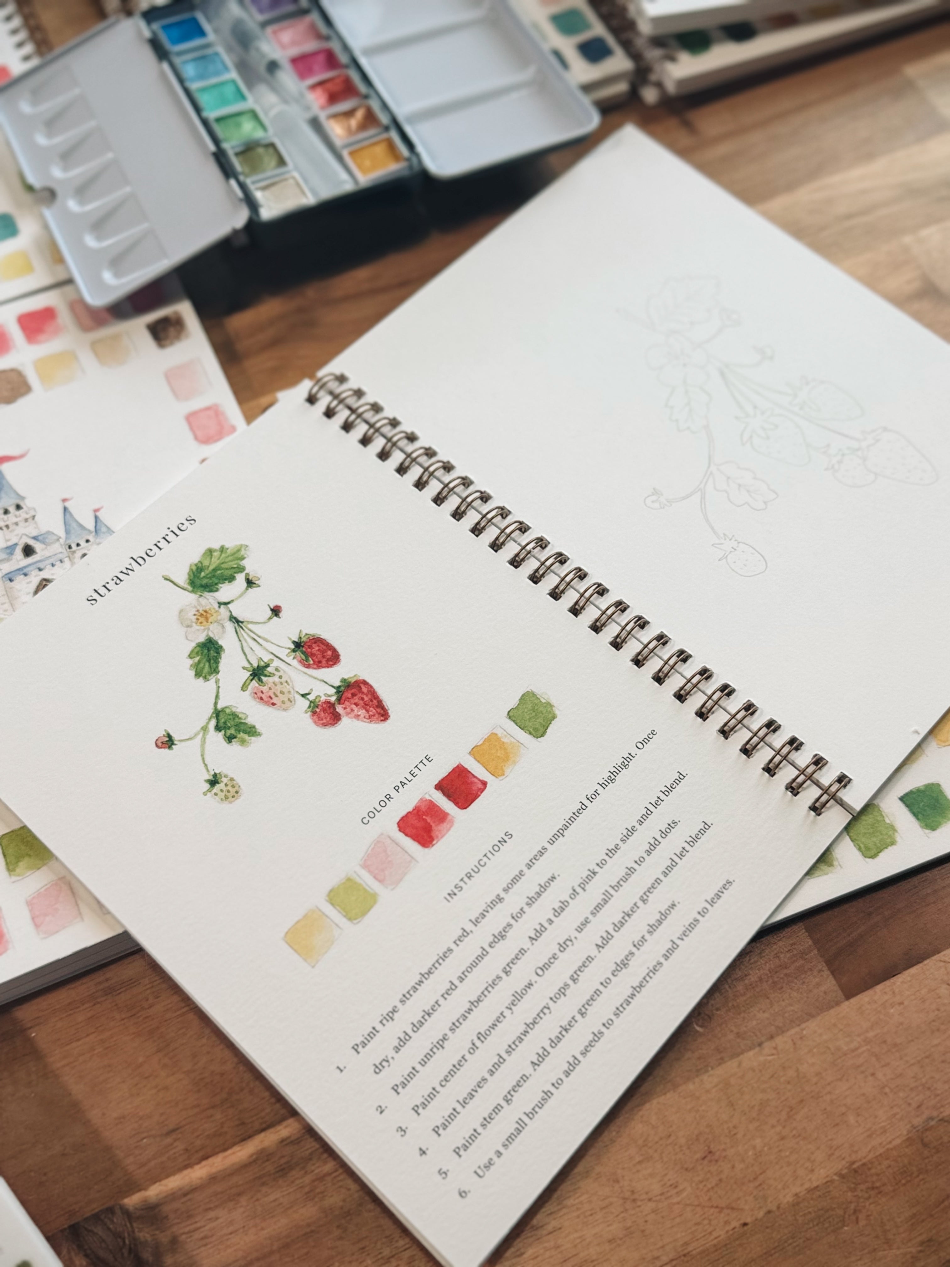 Livres d'aquarelle d'Emily Lex