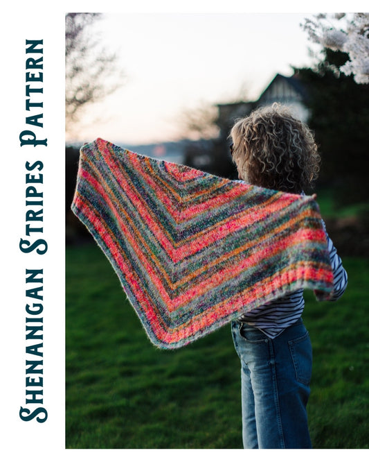 Shenanigan Stripes Shawl Pattern