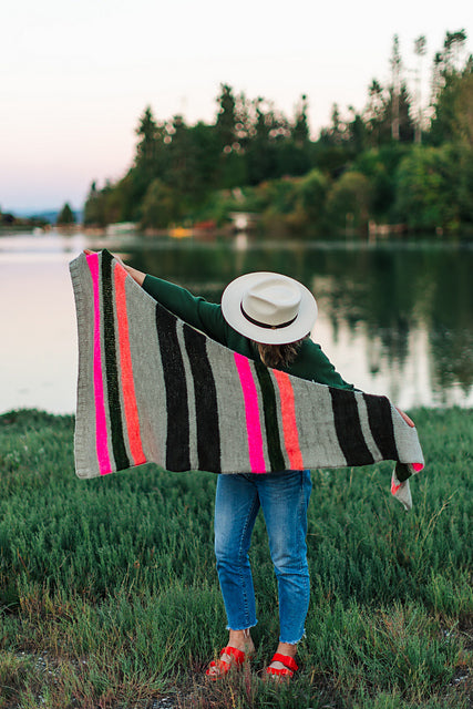 Varsity Hues Shawl Pattern