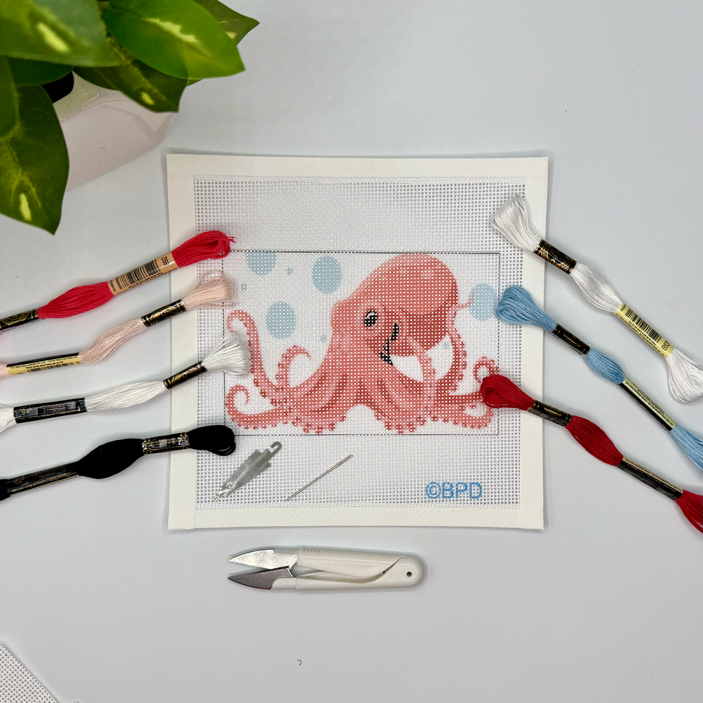 Octopus Needlepoint Design