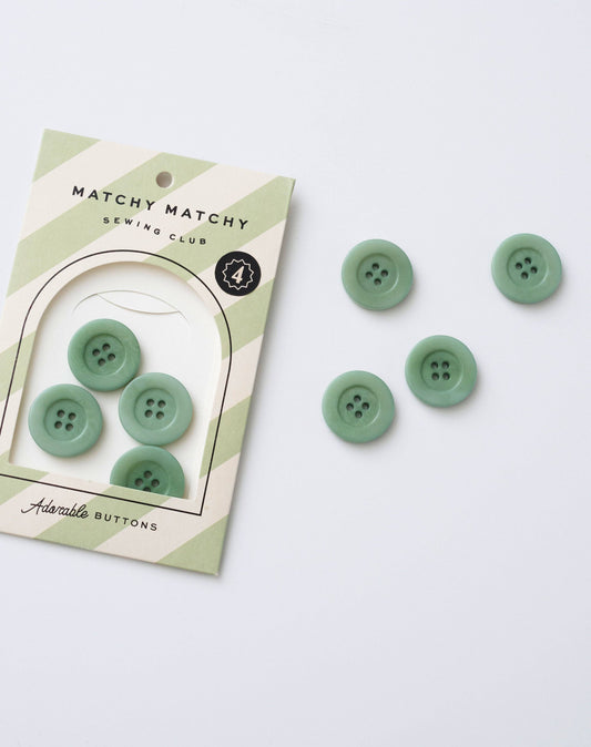 Jadite 1" Corozo Nut Buttons