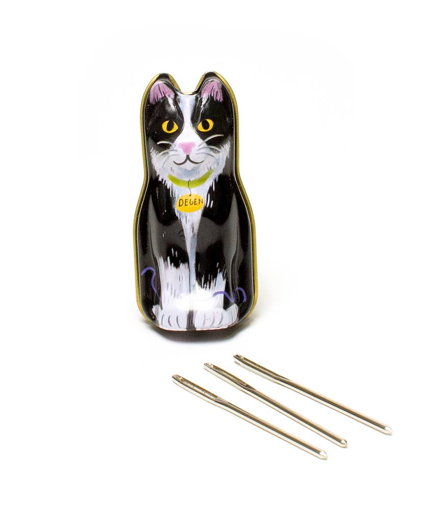 DEGEN Black Cat Tin - Tapestry Needles