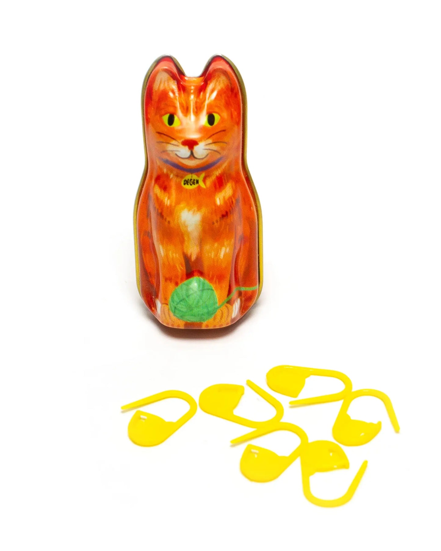 Lata de gato naranja - Marcadores de punto