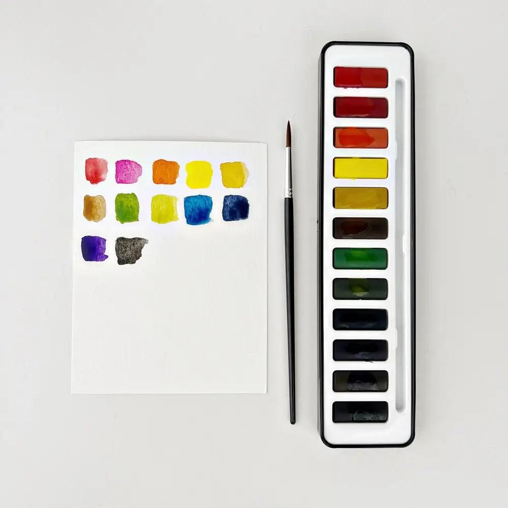 Estuches de pintura de acuarela