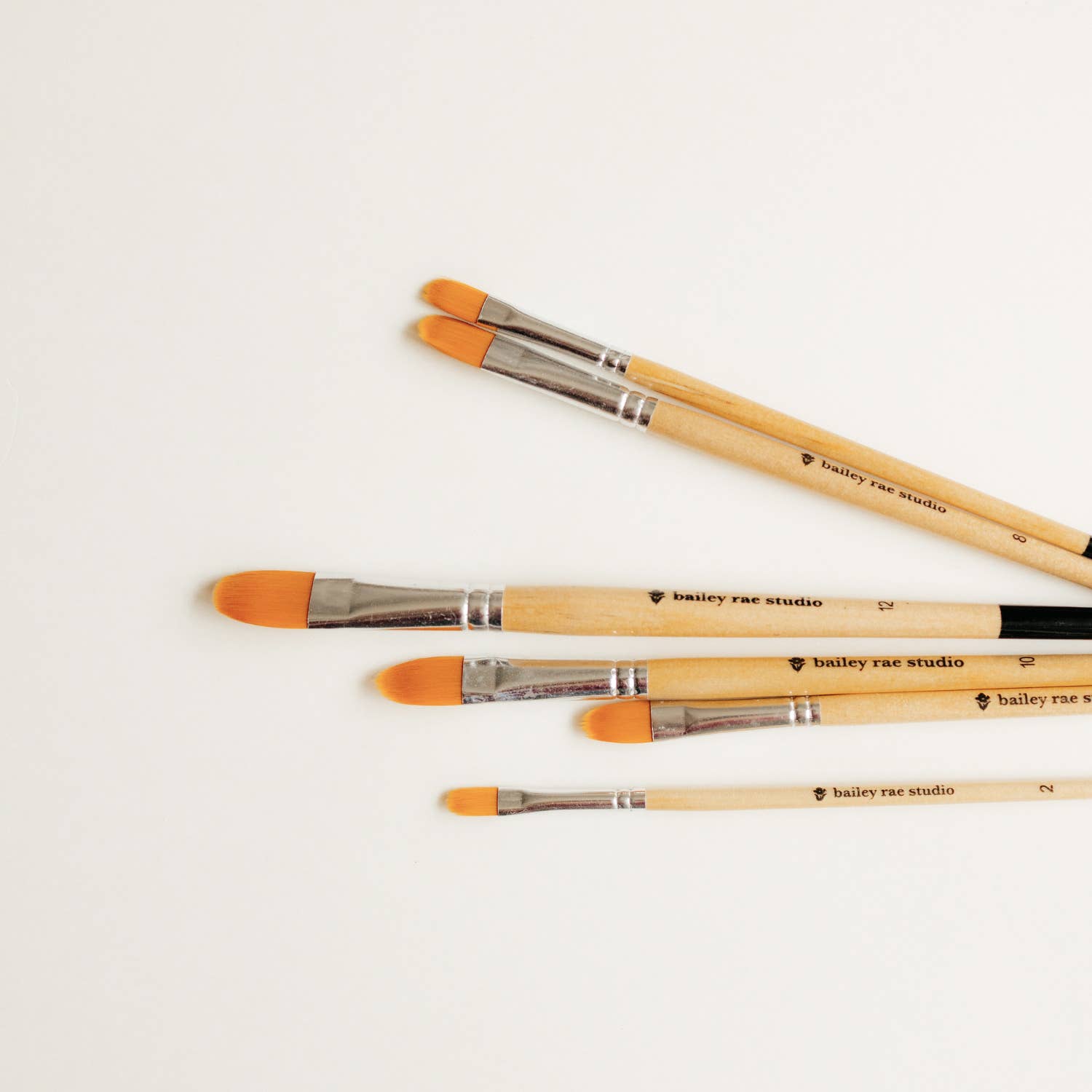 Filbert Watercolor Brush Set