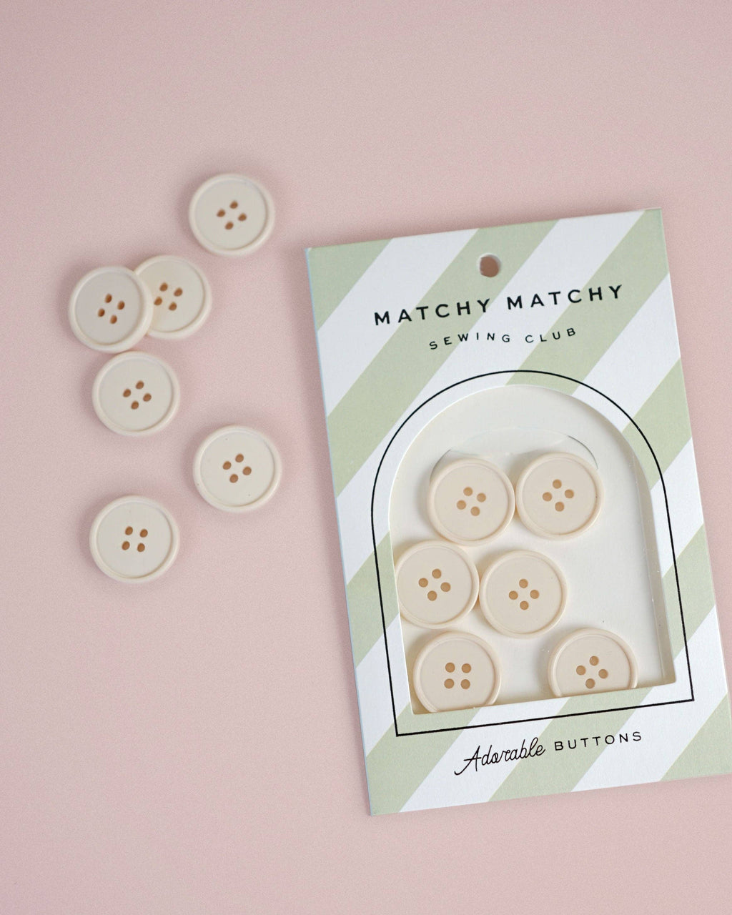 Boutons rétro crème feuilletée