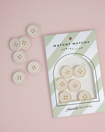 Cream Puff Retro Buttons