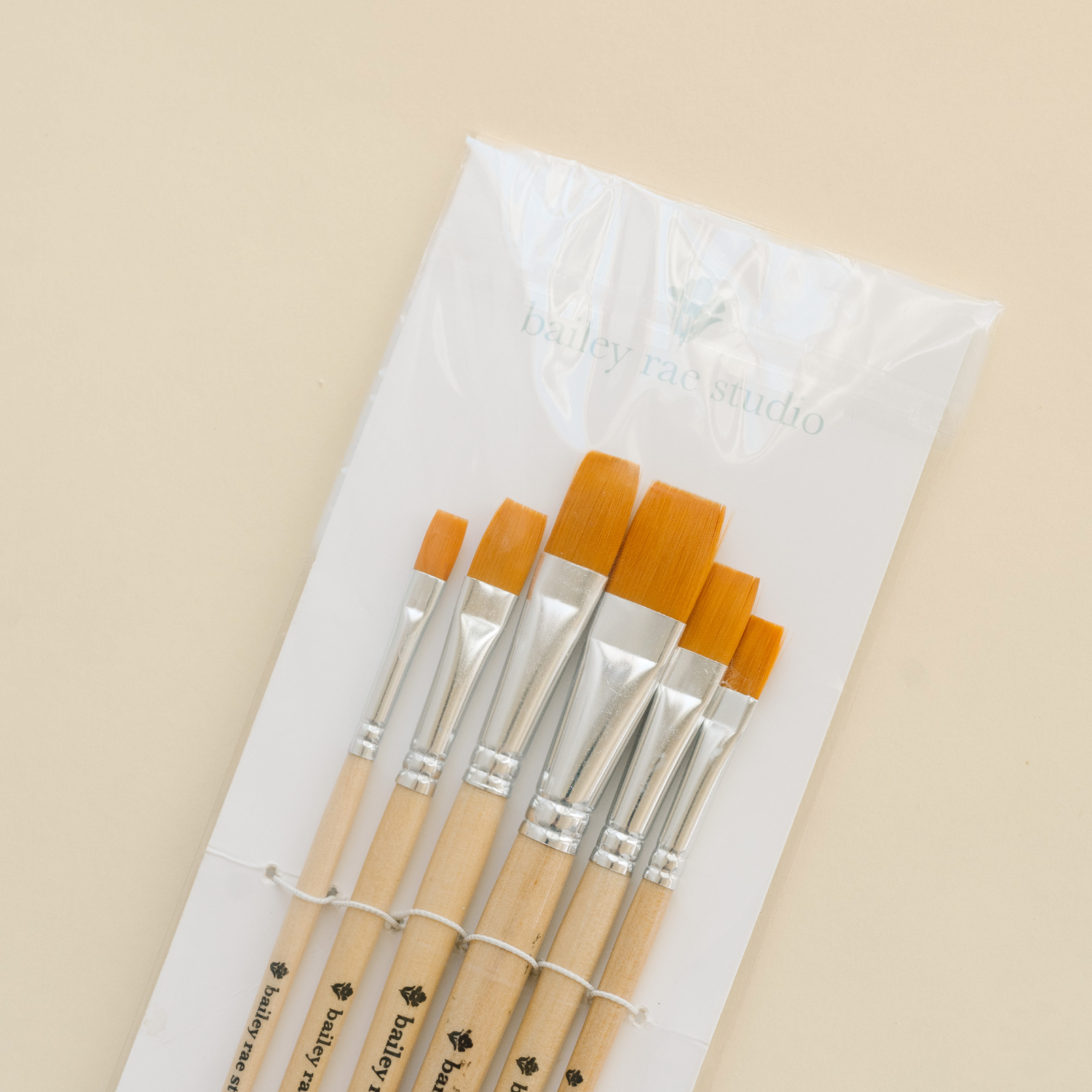 Flat Tip Watercolor Brush Set
