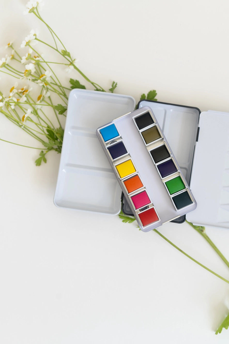 Estuches de pintura de acuarela