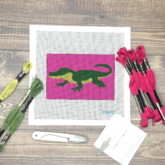 Alligator Needlepoint Design