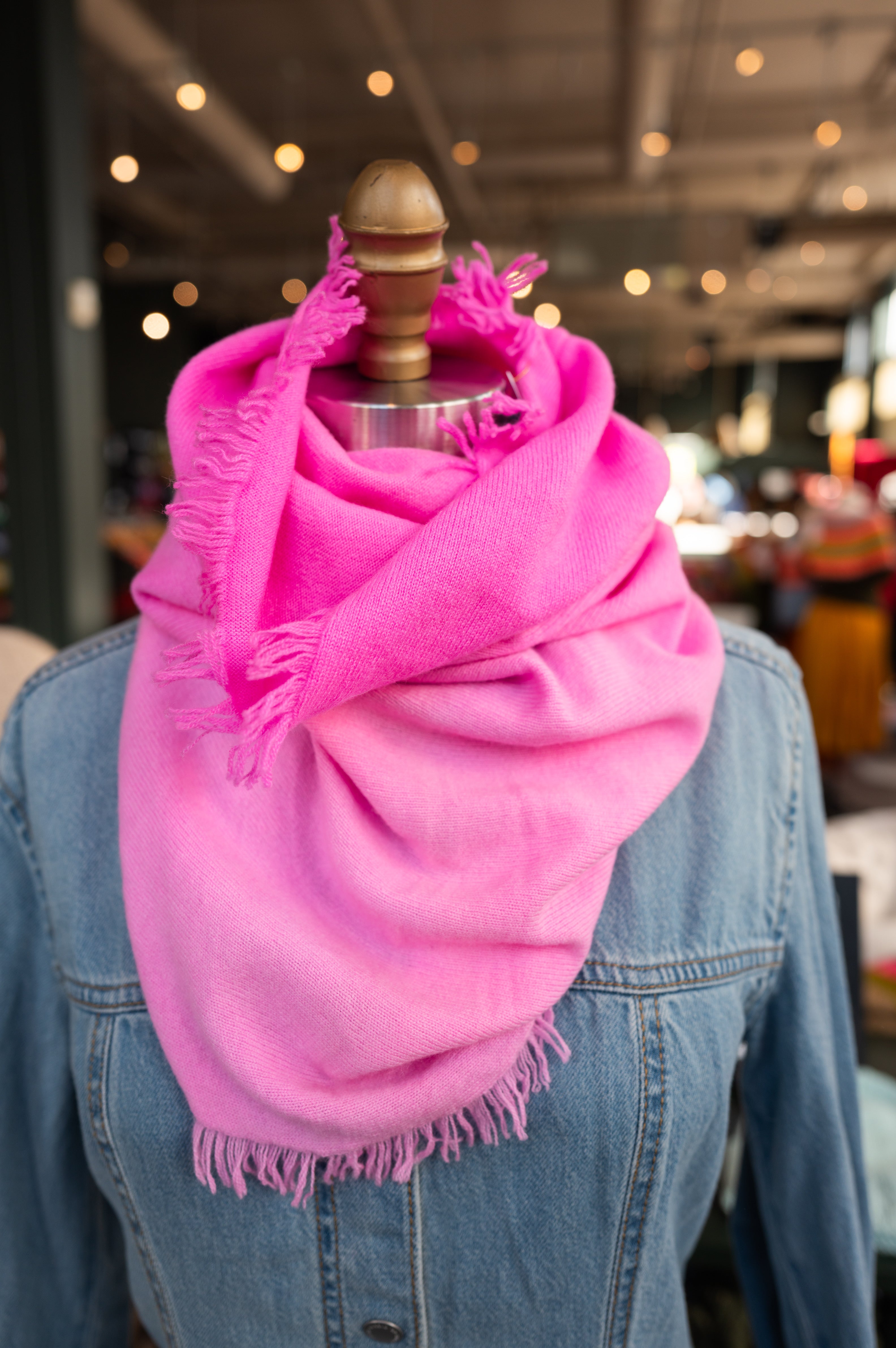Fringed Funnel Cashmere Cowls