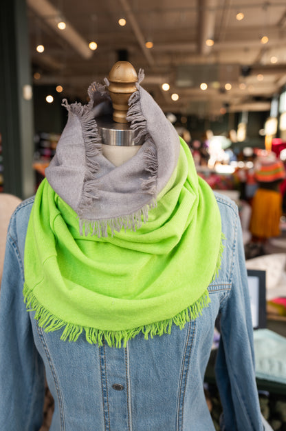 Fringed Funnel Cashmere Cowls