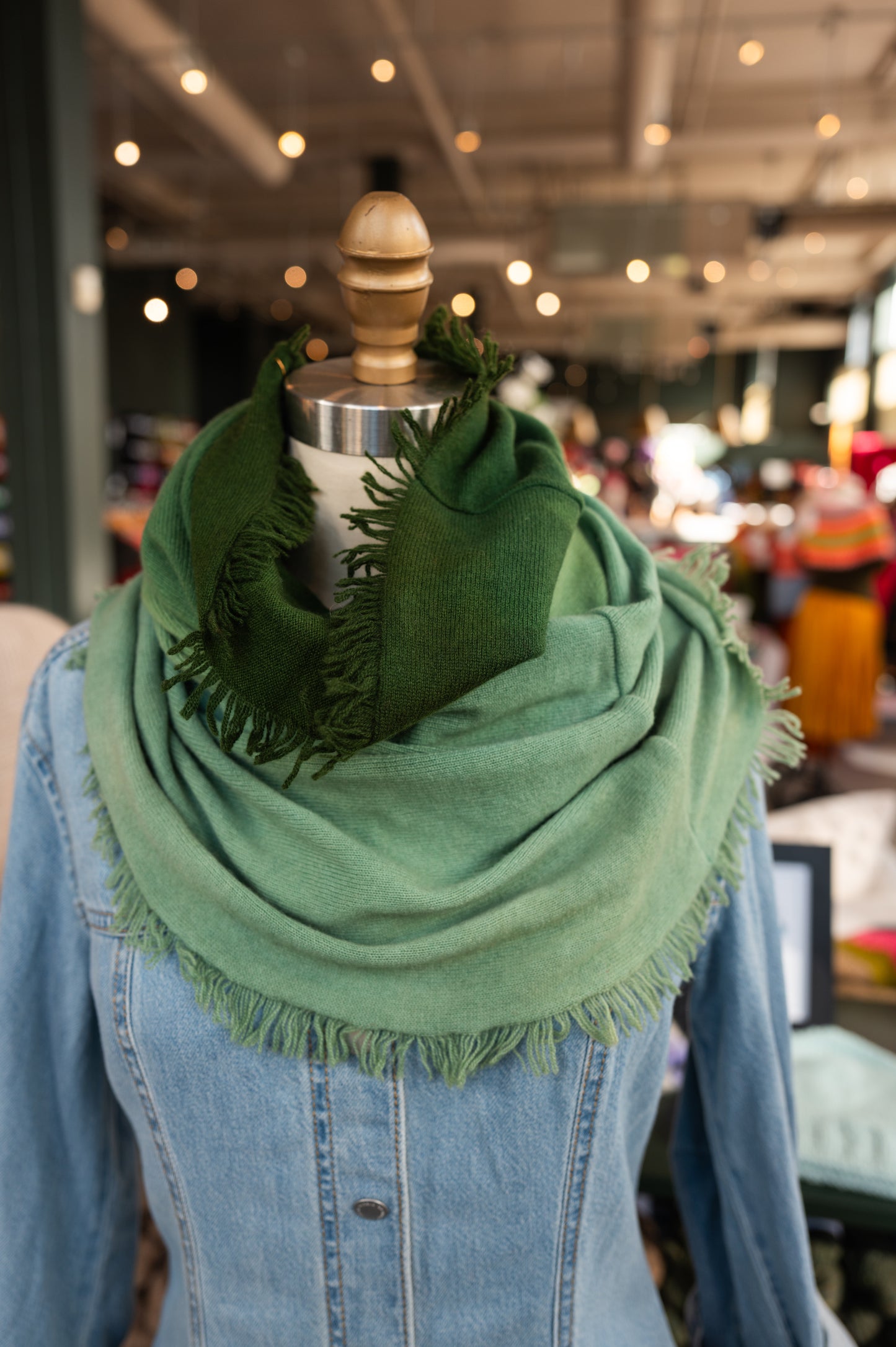 Fringed Funnel Cashmere Cowls