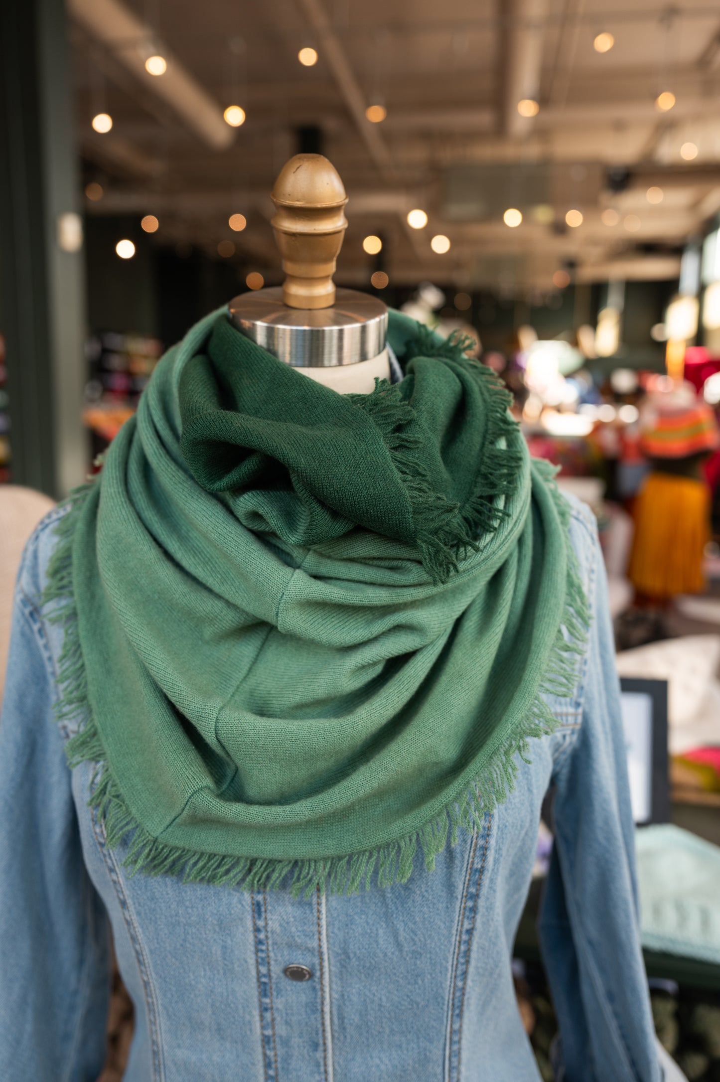 Fringed Funnel Cashmere Cowls